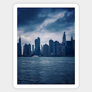 Manhattan Skyline New York City Sticker